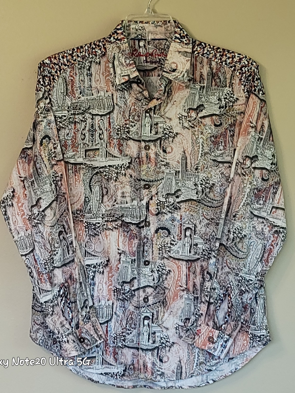 Robert Graham Lost In Transit Shirt Medium M Sheep Sunglasses Flip Cuff Rare EUC